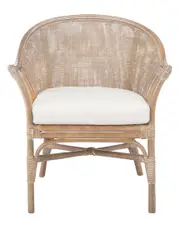 Safavieh Dustin Rattan Accent Chair W/ Cushion