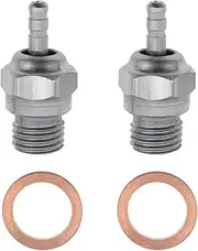 EMSea 2X RC N4 Spark Glow Plugs with Copper Washer Fit for HSP 70117 1/10 Scale RC Car
