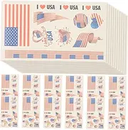 24Pcs Removable Football Flag Stickers Stylish World Flag Decals for Sports Events Soccer Decorations for Fans Parties