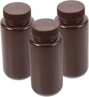 KICHOUSE 3Pcs Refillable Sample Bottles Empty Storage Containers Lid Versatile Material for Medications Cosmetics for Daily Use and Organization