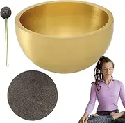 Portable Singing Bowl,Singing Meditation Sound Bowl Set with Mallet and Cushion | Spiritual Desktop Decoration for Women and Men