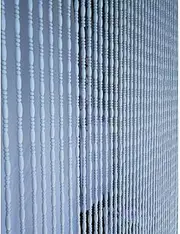 [OKUOKA] White Wooden Beaded Door Curtains for Doorways Wood Bead String Curtain for Room Dividers Entrance Partition Curtain Living Room Bedroom Vintage Decoration Handmade, Multi-Size