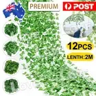 12X 2M Artificial Ivy Vine Fake Foliage Hanging Leaf Garland Plant Party Decor
