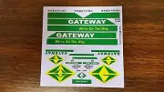 Decal - Gateway waterslide decal. Enough for one tractor & trailer. 1/87th scale