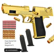 Desert Eagle Toy Gun Shell EjectionAirsoft Pistol Soft Foam Bullet Outdoor CS