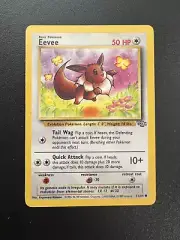 2X MINT NM/LP 1ST EDITION Eevee 51/64 - Jungle Pokemon TCG 1999 WoTC Fast Ship