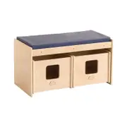 Jooyes Kids Toy Bench With Storage - 79cm | Kids Storage Bench | 42cm