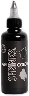 Sprinks Black Gel Food Colouring 100ml Edible Cake Decorations Super Strength for Fondant Buttercream Macarons Meringues Batters Australian Made Baking Supplies