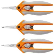 Fiskars Easy Action Micro-Tip Scissor Snip 9050, 190500, 1027961 (Pack 3)