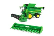 John Deere 1:16 Big Farm S690 Toy Combine Harvester w Corn Grain Heads 65cm 3+