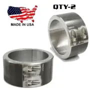 2 - Steel Universal Weld On Bar Clamp 3" Roll Cage Fabrication Mount 4 Bolt