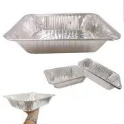 50 Pc Disposable Aluminum Foil Loaf Bread Container Baking Tins New Pan