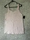 Torrid Mauve Pink Foxy Wide Strap Tank Top Size Large (0)