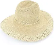 [Cauplse] Summer Sun Protection Beach Hat Wide Brim Sunhat Braid Roll-up Crochet Foldable Straw Hat for Women UPF 50+