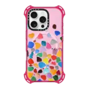 iPhone 16 Pro Bounce Case MagSafe Compatible Rainbow Pebbles