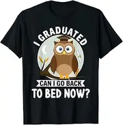 [X.Style] I Graduated Can I Go Back to Bed Now Graduation Boys Girls ds981 T-Shirt (3XL) Black