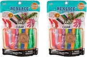 Pepperell Rexlace Cord 450 FT 2 Rings 6 Lanyard Snaps EZ Gimper Beading Line Kit - Clear (2 Pack)
