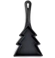 BROOKLYN STEEL BLACK MINI CAST IRON SKILLET FIR TREE BBQ GRILL SAFE 9.5" NEW