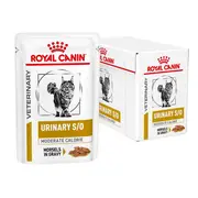 Royal Canin Veterinary Diet Feline Urinary S/O Moderate Calorie Wet Cat Food Pouches (12 x 85g pouches)