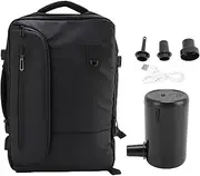 Vacuum Backpack, Vacuum Seal Compression Travel Backpack, 55L Expandable Air Vac Bag Back Pack with Travel Pump, Carry on Backpacks Flight Approved for Laptop, Business, College