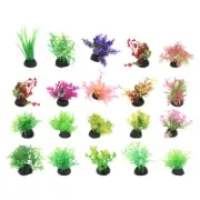 20 Pcs Artificial Water Plants Adornment Fake Grass for Tank Fish Supplies