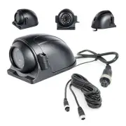 Vehicle Backup Side View Camera 12V/24V 12 LED IR Night Vision 4 Pin Reverse ...