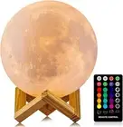 3D Moon Lamp LED Night Light – 16 Color Touch/Remote Control with Timer, Gift fo