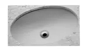 390*300*130mm Emilia Ceramic Oval Under Counter Vanity Basin With Waste
