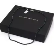 New DAVID YURMAN Men's 4mm Spiritual Bead 26" Necklace in Pietersite