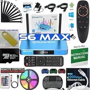 Authentic 2025 Sup.er S.6 Storage M.A.XB.O.X. 192GB Total/USB 2.0 Flash Drive 64 GB- TF Card 64GB ROM 64GB Ram 4GB, Durable Aluminum Casting (Detailed Install Instructions by Seller, Phone Support