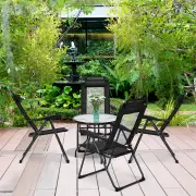 Costway4-Piece Patio Folding Recliner Chairs