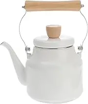 PHENOFICE Enamel Heating Kettle Stovetop Teakettle for Tea Coffee Easy to with Gas Induction Cookers Elegant Design for Home Use
