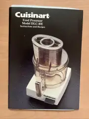 Cuisinart DLC-10E Food Processor 1981 Instruction Manual Booklet w/ Recipes