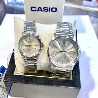 在飛比找蝦皮購物優惠-WK手錶✨CASIO 銀色簡單大方✨情侶對錶 不銹鋼錶帶 日