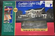 Lites Up Curtain Light Clips For Shingles And Gutters Christmas Lights 100 Clips