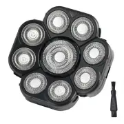 Men's Electric Shavers Replacement Heads Upgraded 9 Blades Head Replaceable F...