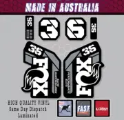 FOX style 36 Performance Elite 2021+ Fork Decals Stickers black white Grey