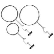 3 Pcs Iron Ring Experimental Equipment Clamp Laboratory Clamps Heavy Duty