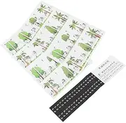Yardwe 1Pack Piano Keyboard Stickers Easy to Apply Removable Decals for Keys Durable Safe Piano Accessories for Beginners No Residue Fade Design