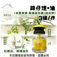 在飛比找momo購物網優惠-【蔬菜工坊】鋒仔燈+油/組 3組(瓜果實蠅.果蠅誘引器+誘引