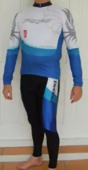SECOND - Jaggad Cycling Bike Long Sleeve Jersey shirt Long Knick pants kit S/M