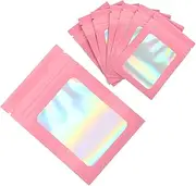 Vaguelly 100Pcs Self Sealing Foil Bags Portable Storage for Jewelry Charms and Items Durable and Moisture Present Packaging Easy to Use and Reusable