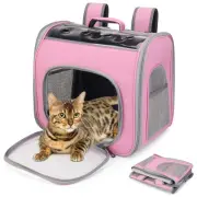 Pet Carrier Backpack, Cat Backpack Carrier with Breathable Holes, Portable Pe...