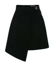 drop-hem miniskirt IT40 black