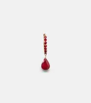 [Persee] Persée Piercing 18kt gold single earring with ruby One Size gold