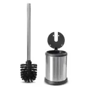 Premium Quality Bathroom Toilet Cleaning Flexible Brush and Holder Set With Lid