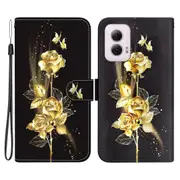 For Motorola Moto G Power (2024) Case Pattern Printed Leather Flip Wallet Phone Cover