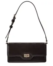 Gucci Luce Mini Gg Canvas & Leather Shoulder Bag Women's Black