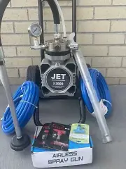 airless paint spray gun JET3000 4HP 3000MPI COMES GUN HOSE TIPS ET.local Pick Up
