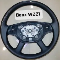 在飛比找蝦皮購物優惠-Benz w221 方向盤客製編皮 換皮